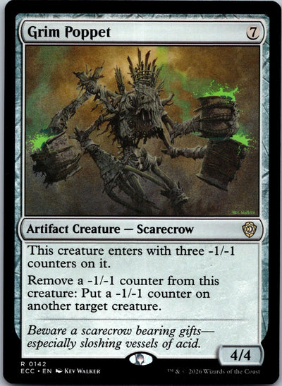 Grim Poppet 252 Rare Shadowmoor Magic: The Gathering Near Mint