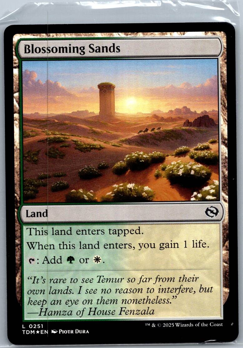 Blossoming Sands 251 Land Tarkir: Dragonstorm Magic: The Gathering Near Mint