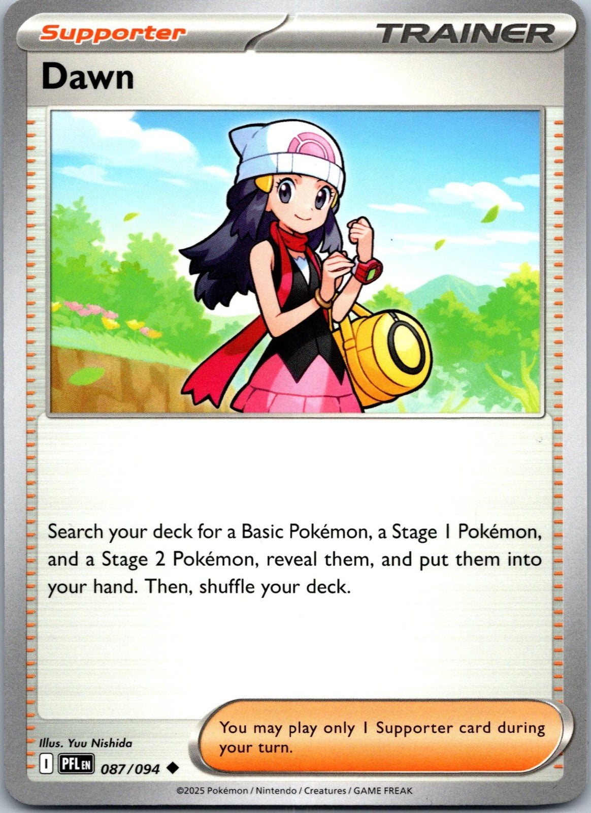 Dawn 087/094 Uncommon Phantasmal Flames Pokemon Near Mint