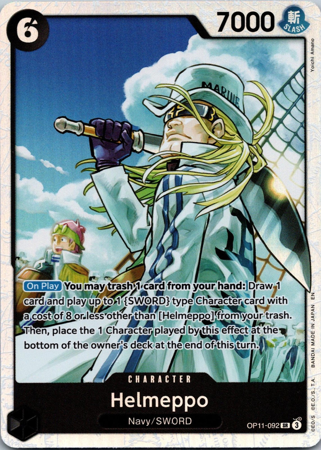 Helmeppo OP11-092 Super Rare A Fist of Divine Speed One Piece Near Mint