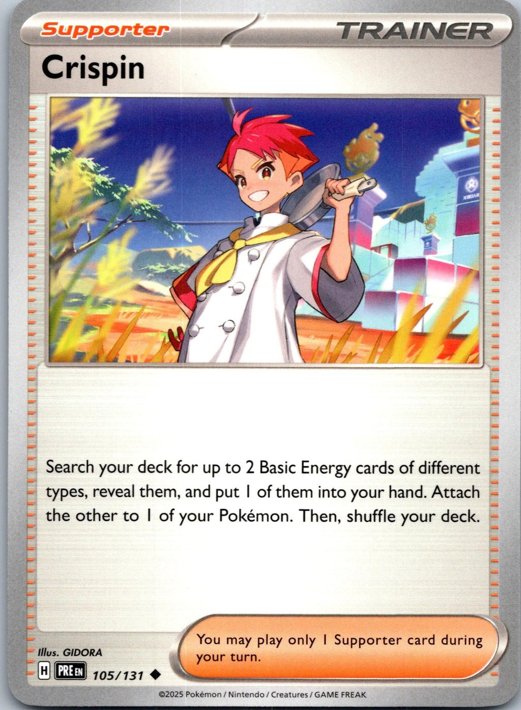Crispin 105/131 Uncommon Prismatic Evolutions Pokemon Near Mint