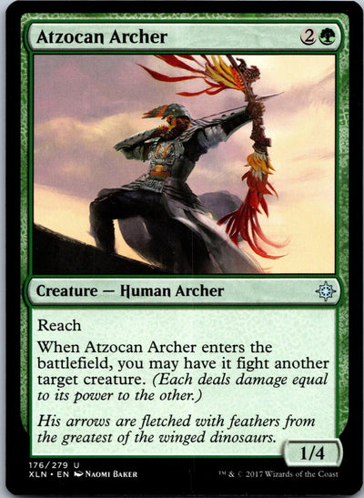 Atzocan Archer 176 Uncommon Ixalan Magic: The Gathering Near Mint