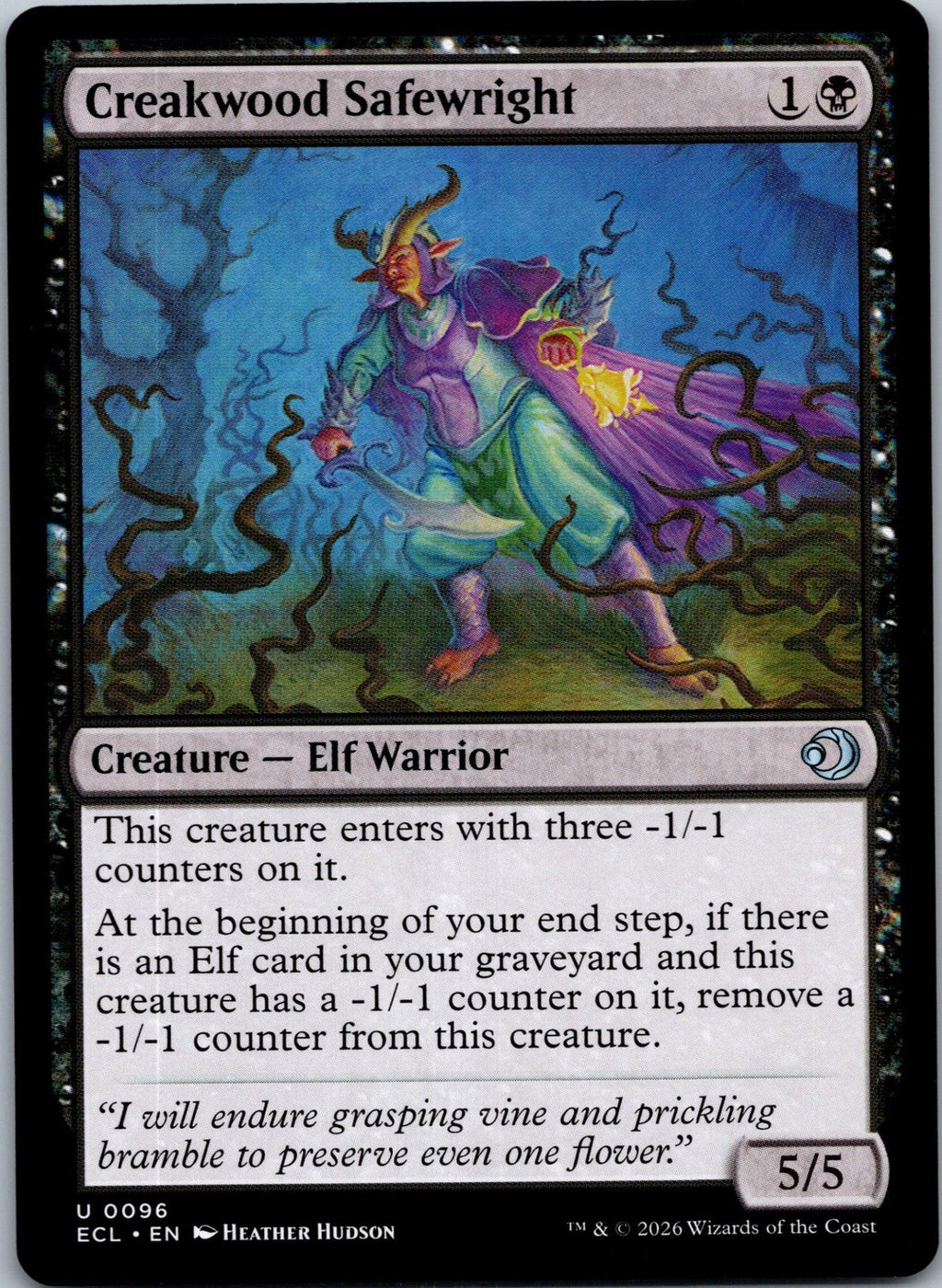 Creakwood Safewright 96 Uncommon Lorwyn Eclipsed Magic: The Gathering Near Mint