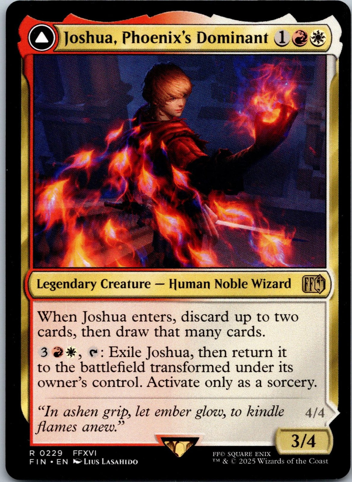 Joshua, Phoenix's Dominant 229 Rare FINAL FANTASY Magic: The Gathering Near Mint