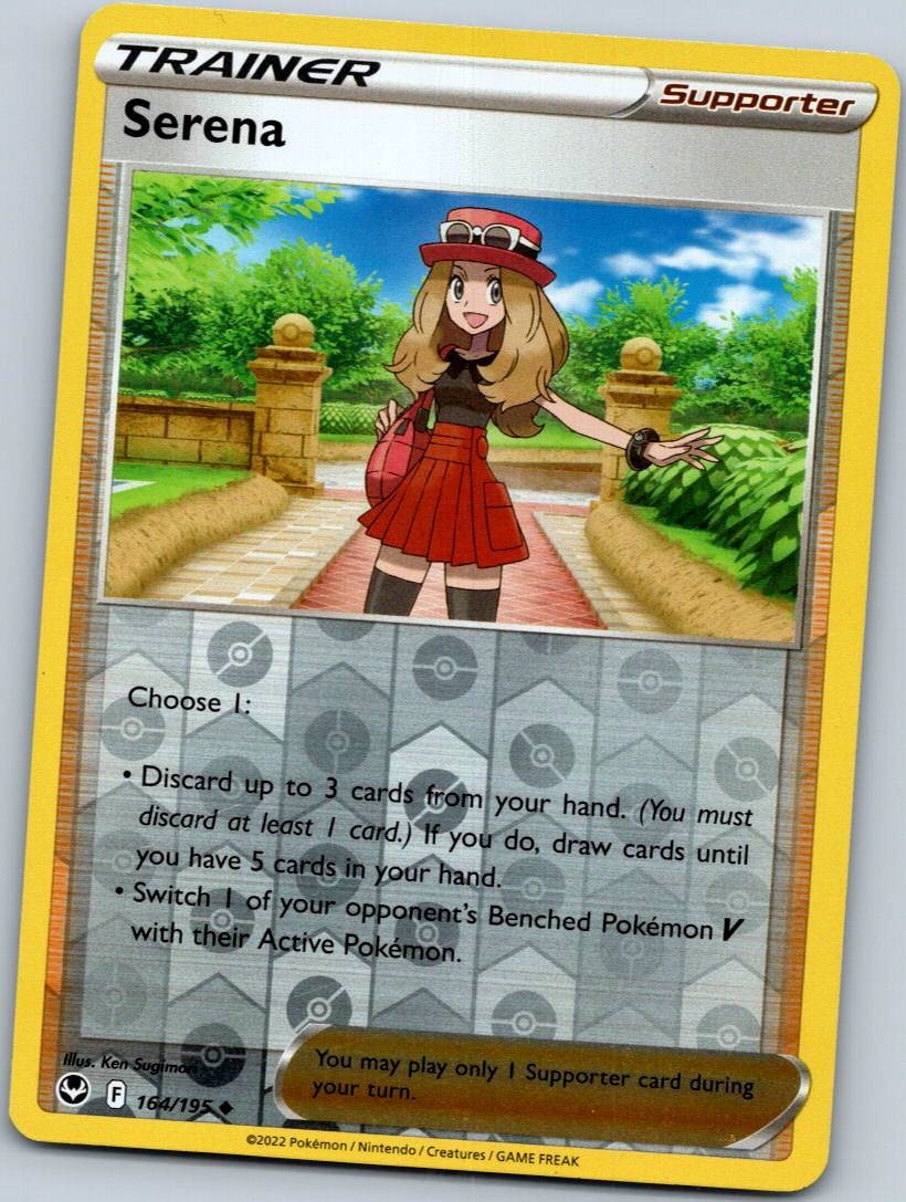 Serena 164/195 Reverse Silver Tempest Pokemon Near Mint