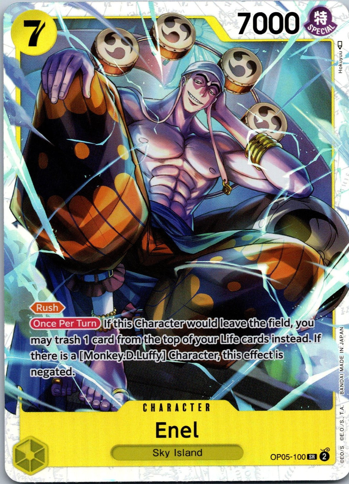 Enel (100) OP05-100 Super Rare Awakening of the New Era One Piece Near Mint