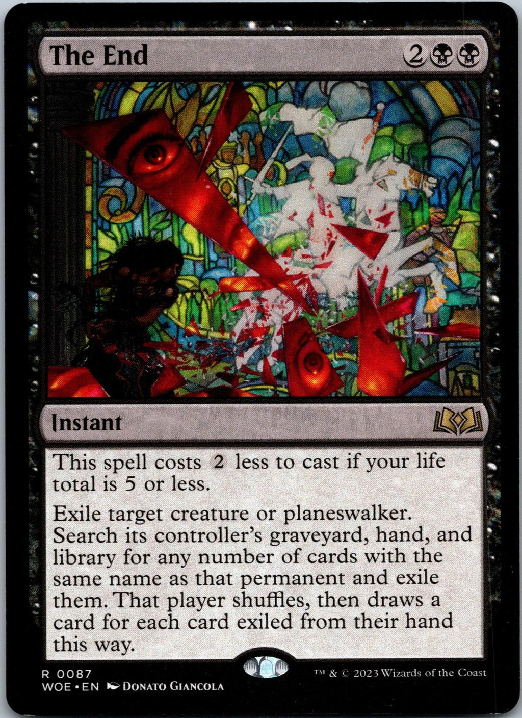 The End 87 Rare Prerelease Cards Magic: The Gathering Near Mint