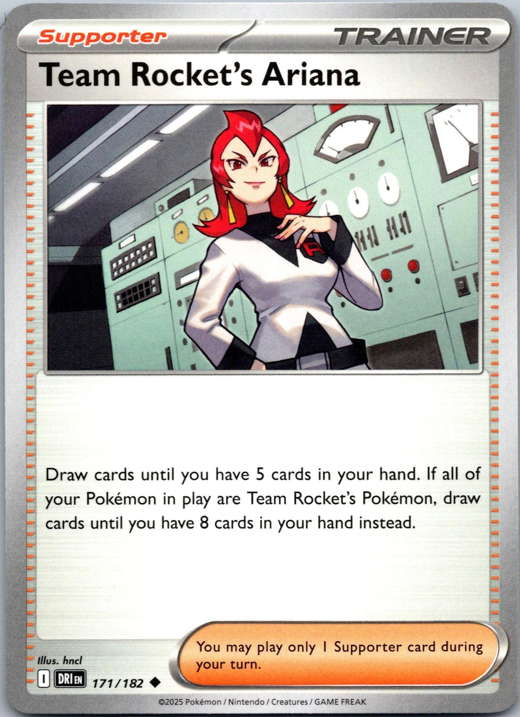 Team Rocket's Ariana 171/182 Uncommon Destined Rivals Pokemon Near Mint