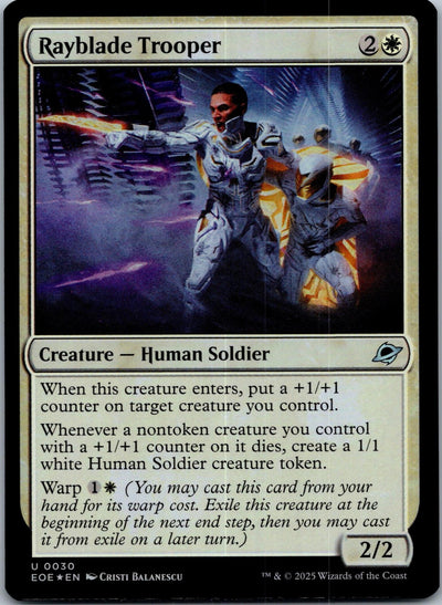 Rayblade Trooper 30 Uncommon Edge of Eternities Magic: The Gathering NM | HOKO