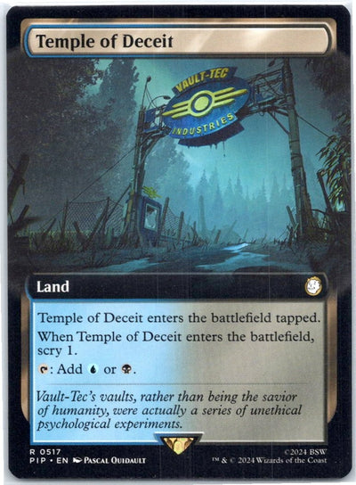 Temple of Deceit Universes Beyond: Fallout Magic: The Gathering NM