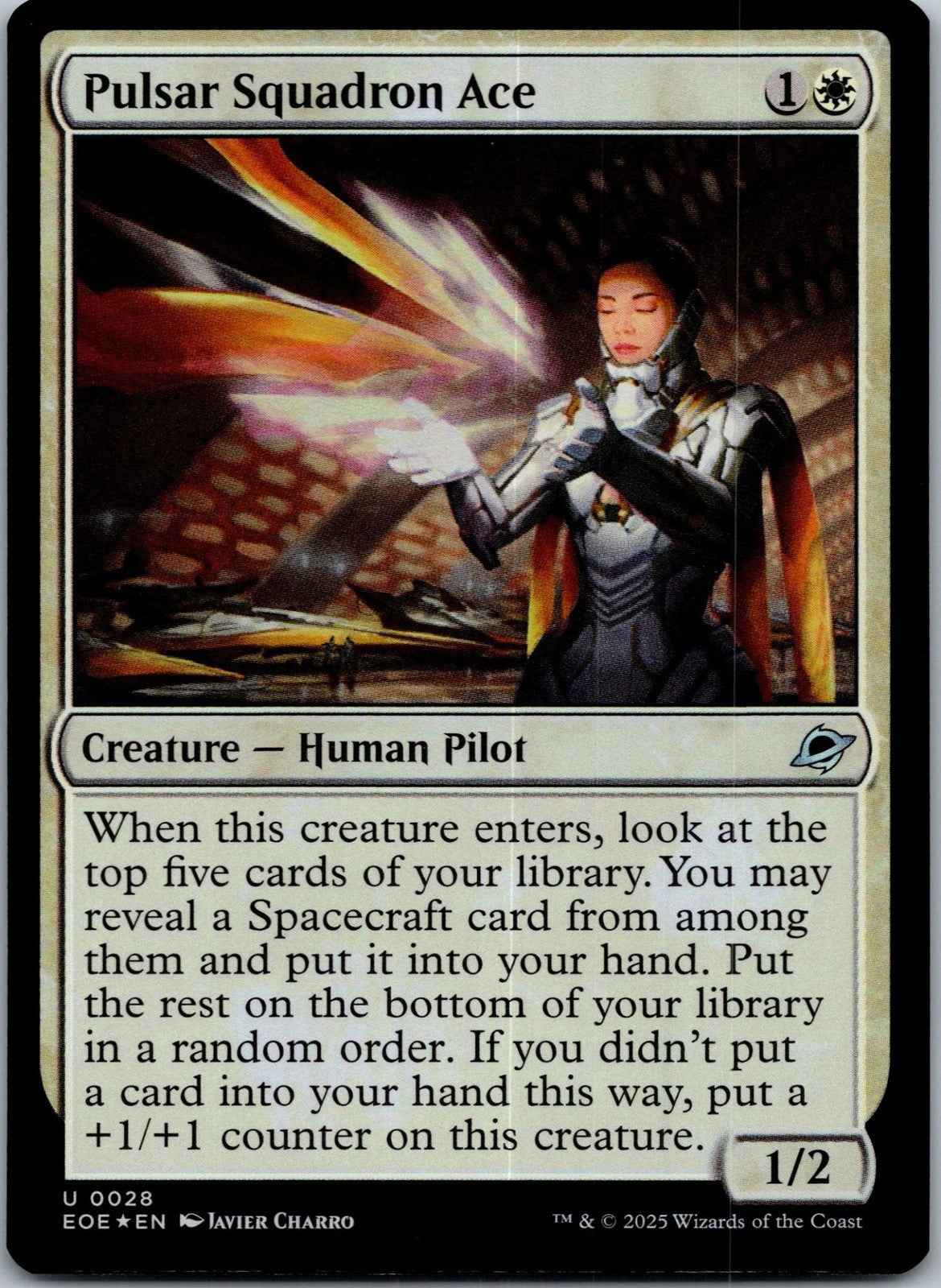 Pulsar Squadron Ace 28 Uncommon Edge of Eternities Magic: The Gathering NM