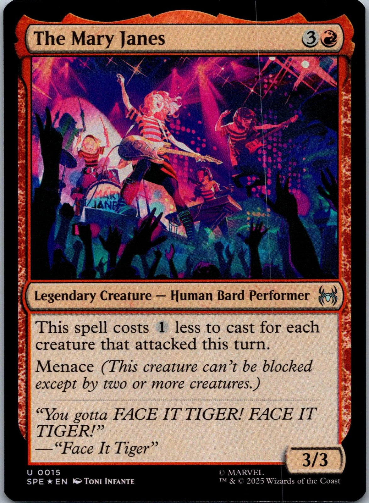 The Mary Janes 15 Marvel's Spider-Man: Eternal-Legal Magic: The Gathering NM