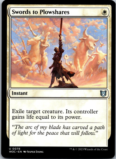 Swords to Plowshares 211 Commander: March of the Machine Magic: The Gathering NM