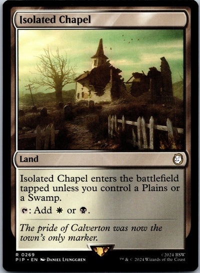 Isolated Chapel 269 Rare Universes Beyond: Fallout Magic: The Gathering NM