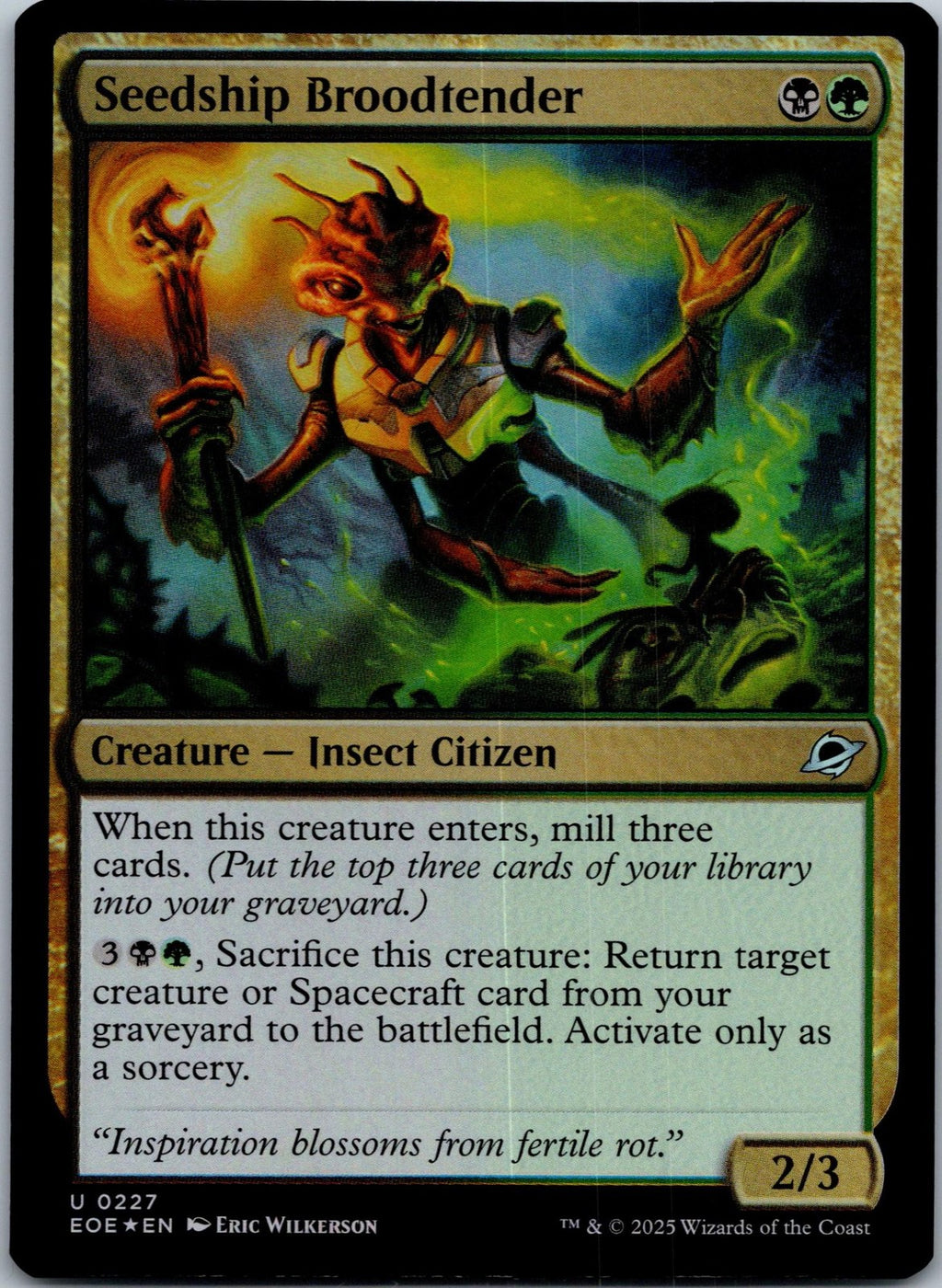 Seedship Broodtender 227 Uncommon Edge of Eternities Magic: The Gathering NM