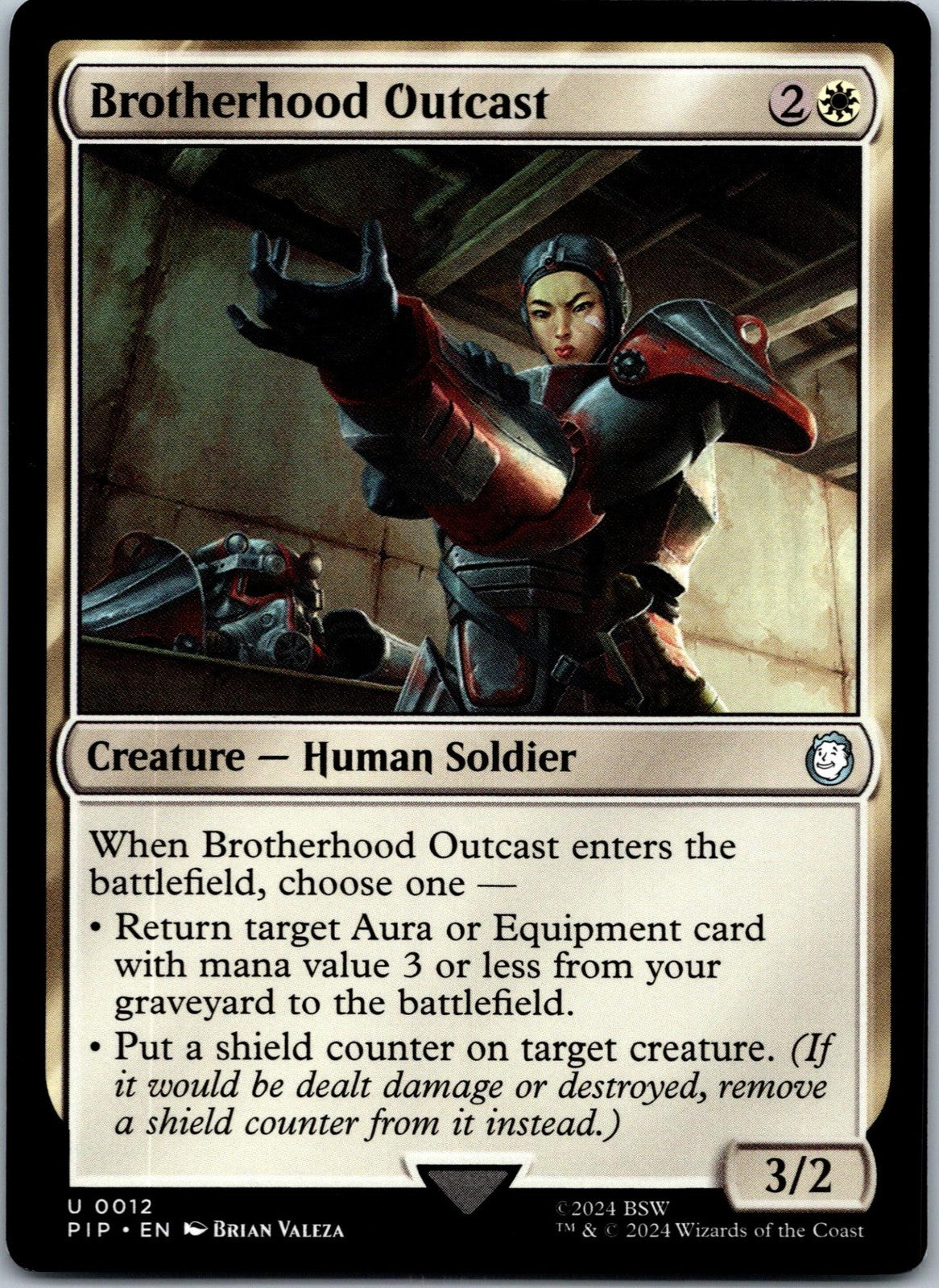 Brotherhood Outcast 12 Universes Beyond: Fallout Magic: The Gathering NM