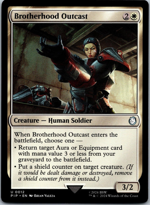 Brotherhood Outcast 12 Universes Beyond: Fallout Magic: The Gathering NM
