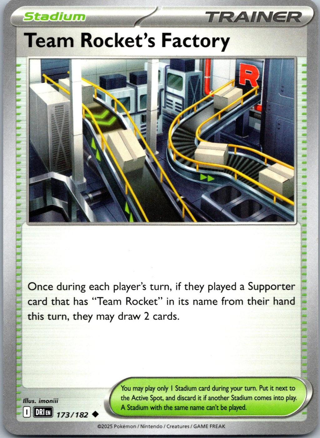 Team Rocket's Factory 173/182 Uncommon Destined Rivals Pokemon Near Mint