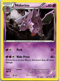 Nidorino 44/114 Uncommon Steam Siege Pokemon Near Mint