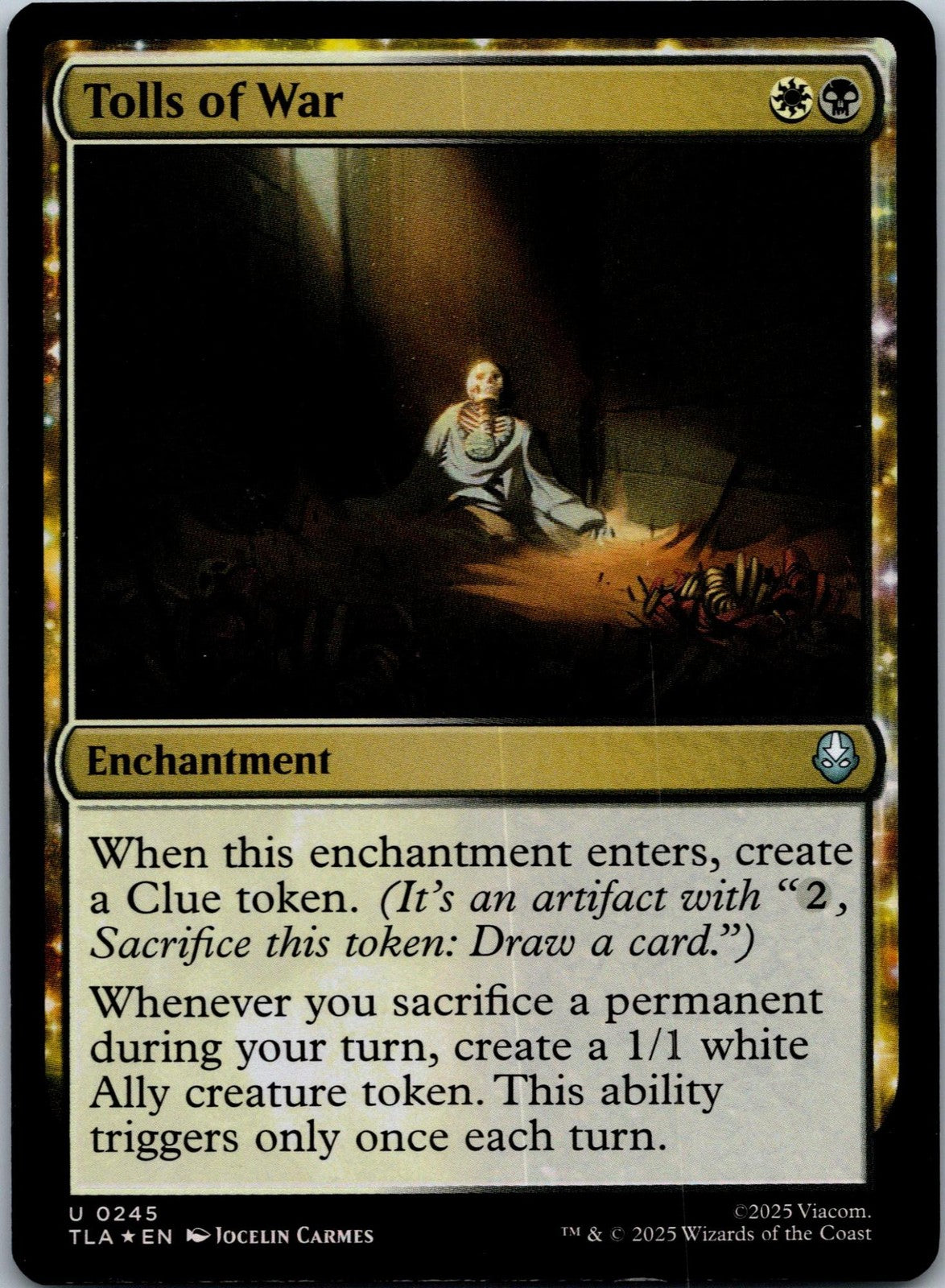 Tolls of War 245 Uncommon Avatar: The Last Airbender Magic: The Gathering NM