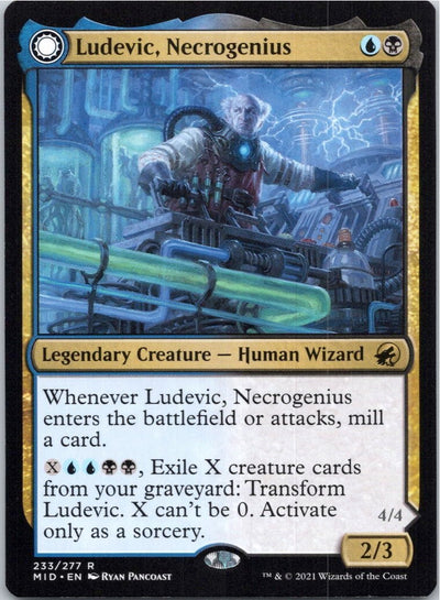 Ludevic, Necrogenius 233 Rare Innistrad: Midnight Hunt Magic: The Gathering NM