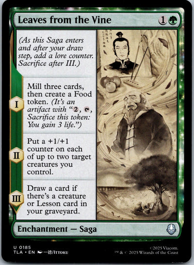 Leaves from the Vine 185 Avatar: The Last Airbender Magic: The Gathering NM