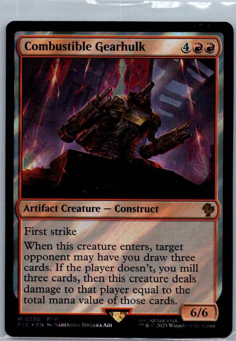 Combustible Gearhulk (Surge Foil) FINAL FANTASY Magic: The Gathering NM
