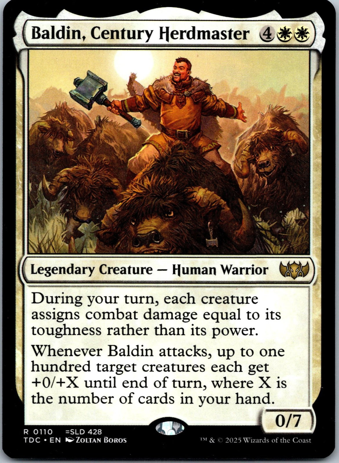 Baldin, Century Herdmaster Commander Magic: The Gathering NM