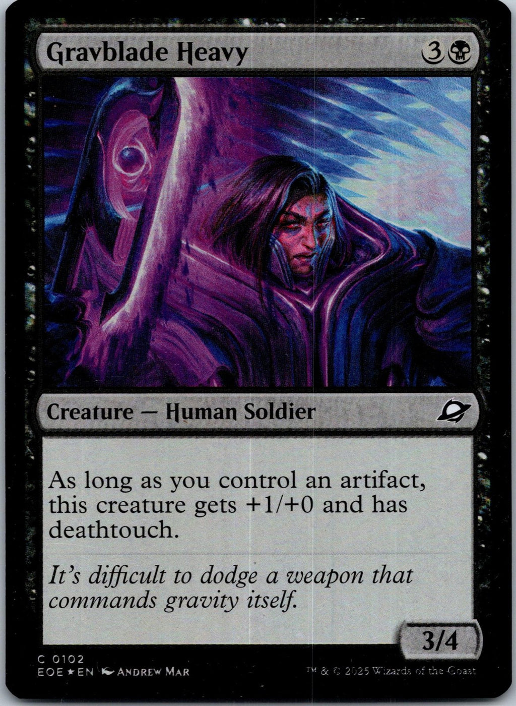 Gravblade Heavy 102 Common Edge of Eternities Magic: The Gathering NM | HOKO