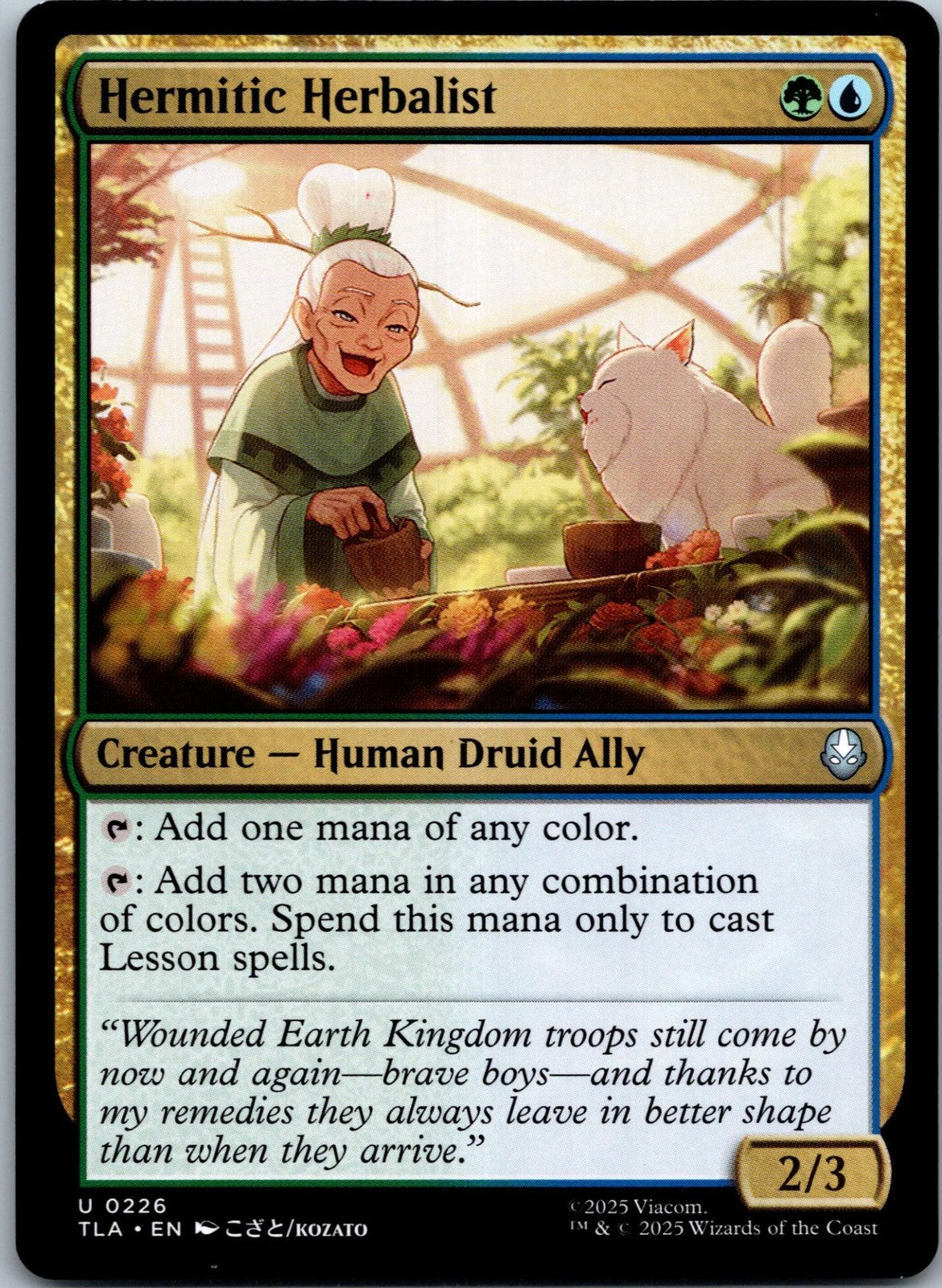 Hermitic Herbalist 226 Avatar: The Last Airbender Magic: The Gathering NM