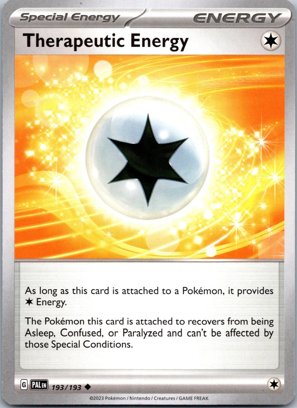 Therapeutic Energy 193/193 Uncommon Paldea Evolved Pokemon Near Mint