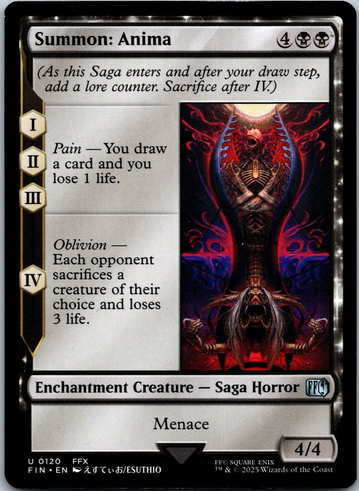 Summon: Anima 120 Uncommon Final Fantasy Magic: The Gathering Near Mint | HOKO