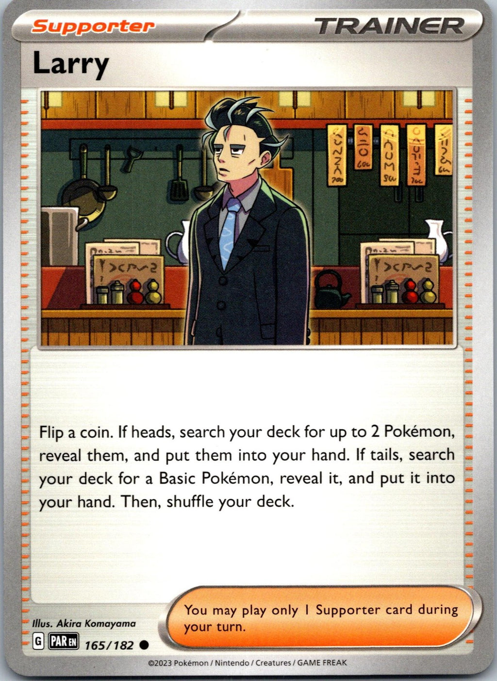 Larry 165/182 Common Paradox Rift Pokemon Near Mint