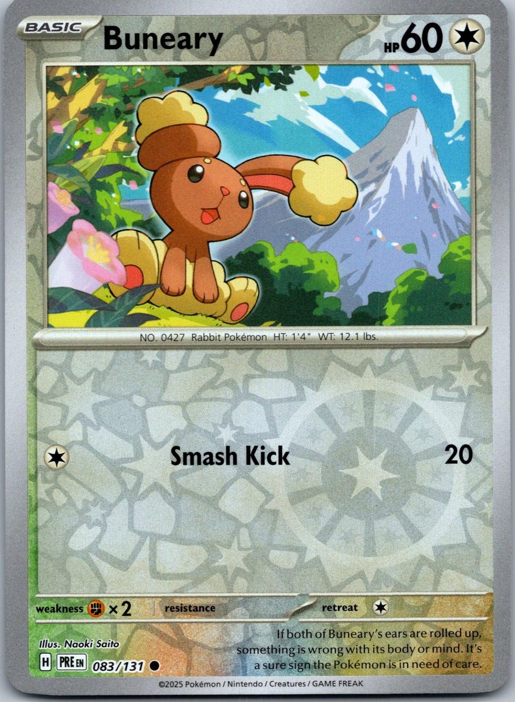 Buneary 083/131 Common Prismatic Evolutions Pokemon Near Mint