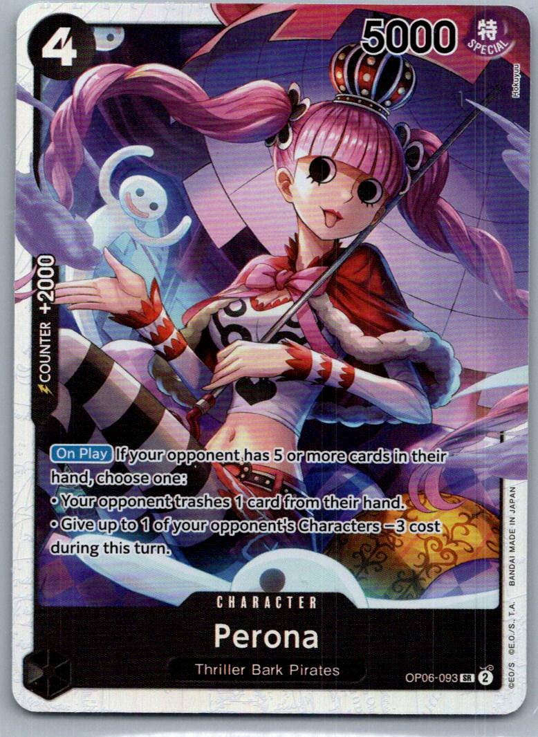 Perona (093) OP06-093 Super Rare Wings of the Captain One Piece Near Mint