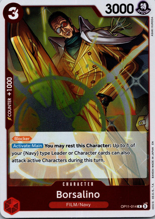 Borsalino OP11-014 Rare A Fist of Divine Speed One Piece Near Mint