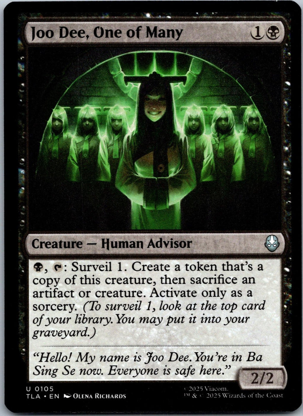 Joo Dee, One of Many 105 Avatar: The Last Airbender Magic: The Gathering NM