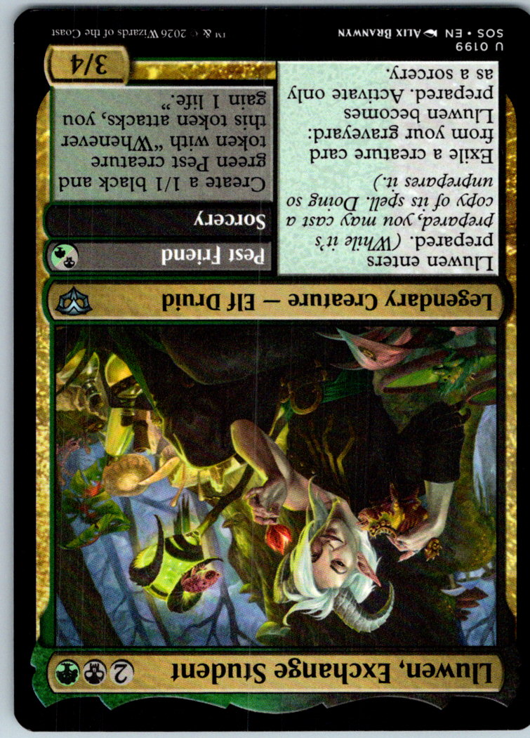 Lluwen, Exchange Student 199 Secrets of Strixhaven Magic: The Gathering NM
