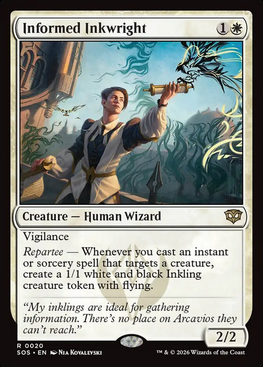 Informed Inkwright 20 Rare Secrets of Strixhaven Magic: The Gathering Near Mint