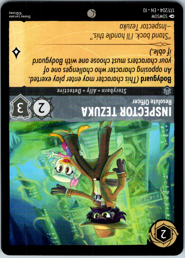 Inspector Tezuka - Resolute Officer 177/204 Whispers in the Well Lorcana NM