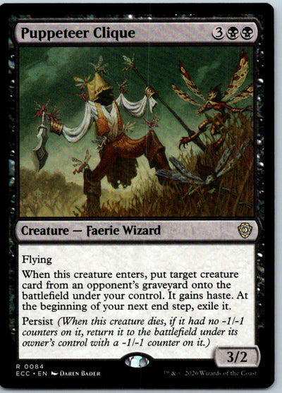 Puppeteer Clique 84 Rare Commander: Lorwyn Eclipsed Magic: The Gathering NM