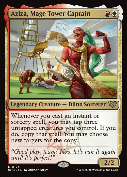 Aziza, Mage Tower Captain 174 Rare Secrets of Strixhaven Magic: The Gathering NM