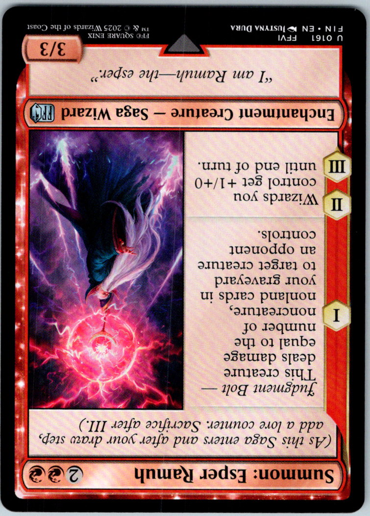 Summon: Esper Ramuh 161 Uncommon FINAL FANTASY Magic: The Gathering Near Mint