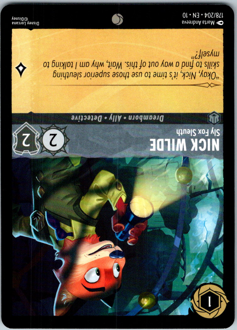 Nick Wilde - Sly Fox Sleuth 178/204 Common Whispers in the Well Lorcana NM