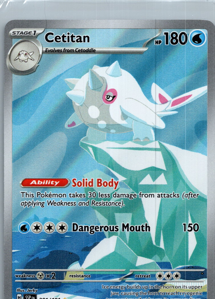 Cetitan 201/191 Illustration Rare Surging Sparks Pokemon Near Mint