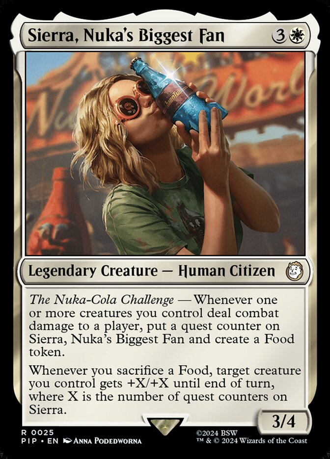 Sierra, Nuka's Biggest Fan 25 Universes Beyond: Fallout Magic: The Gathering NM