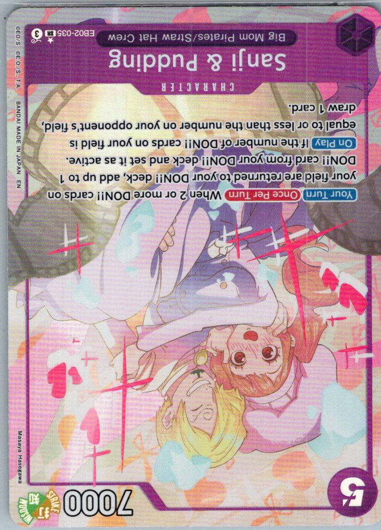 Sanji & Pudding (Alternate Art) EB02-035 anime 25th One Piece Foil NM