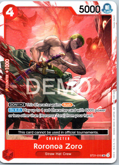 Roronoa Zoro (Luffy Deck) ST21-015 Learn Together Deck Set One Piece NM