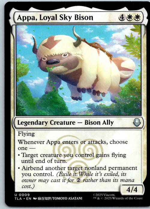 Appa, Loyal Sky Bison 9 Avatar: The Last Airbender Magic: The Gathering NM