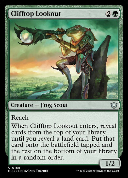 Clifftop Lookout 168 Uncommon Bloomburrow Magic: The Gathering Near Mint